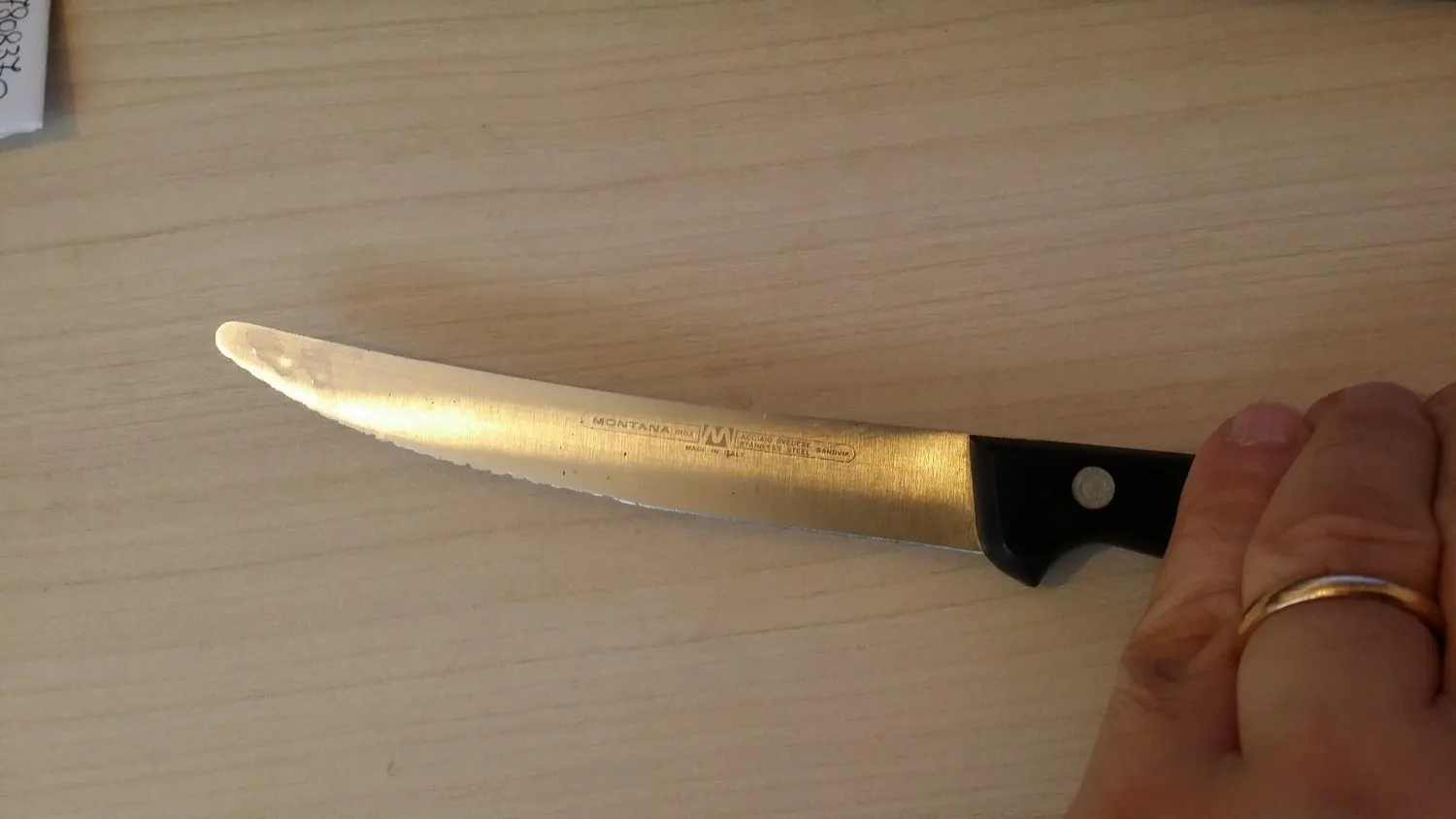 Montana Integral coltello bistecca mezza dentata 11 cm