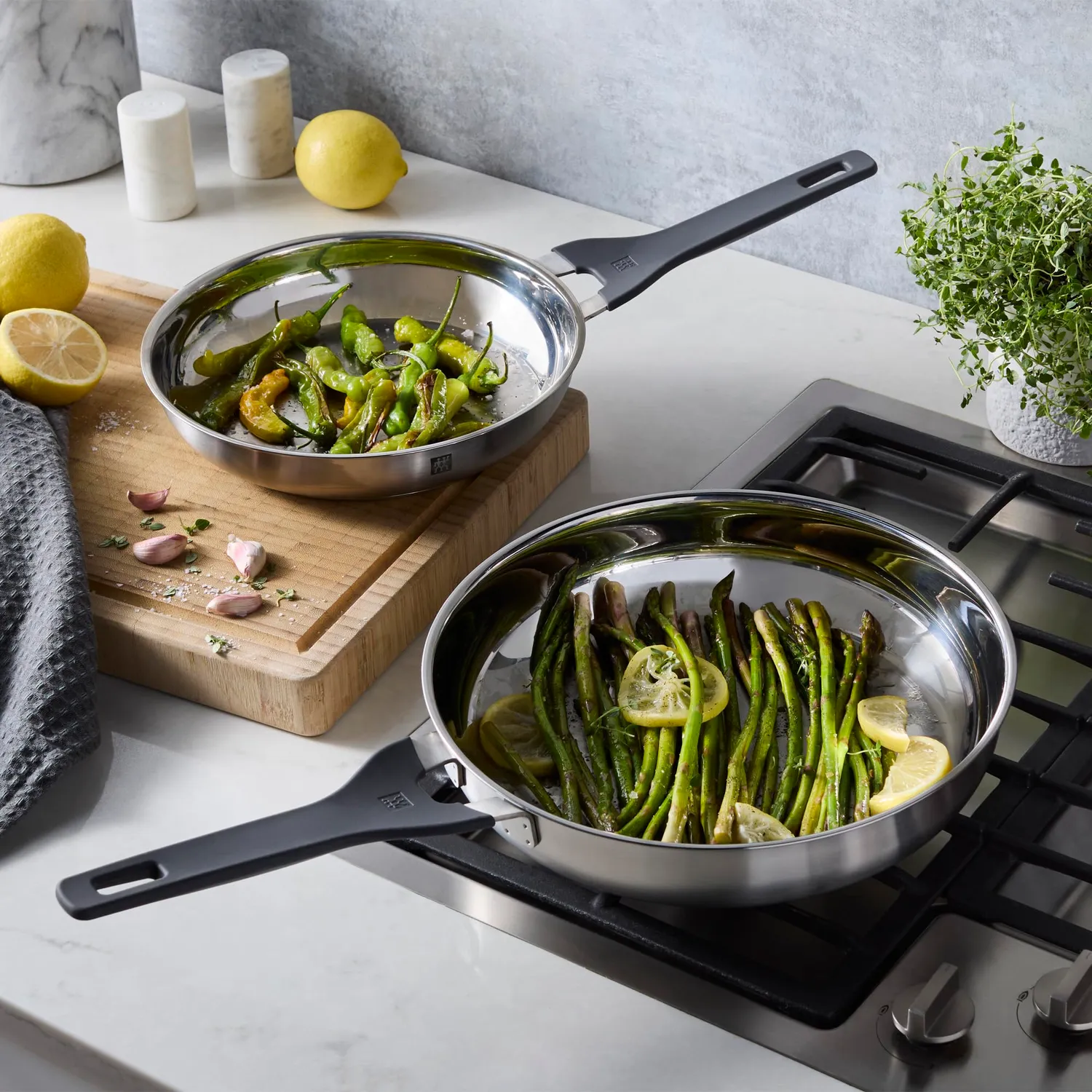 Zwilling Simplify set 2 padelle inox 24-28 cm