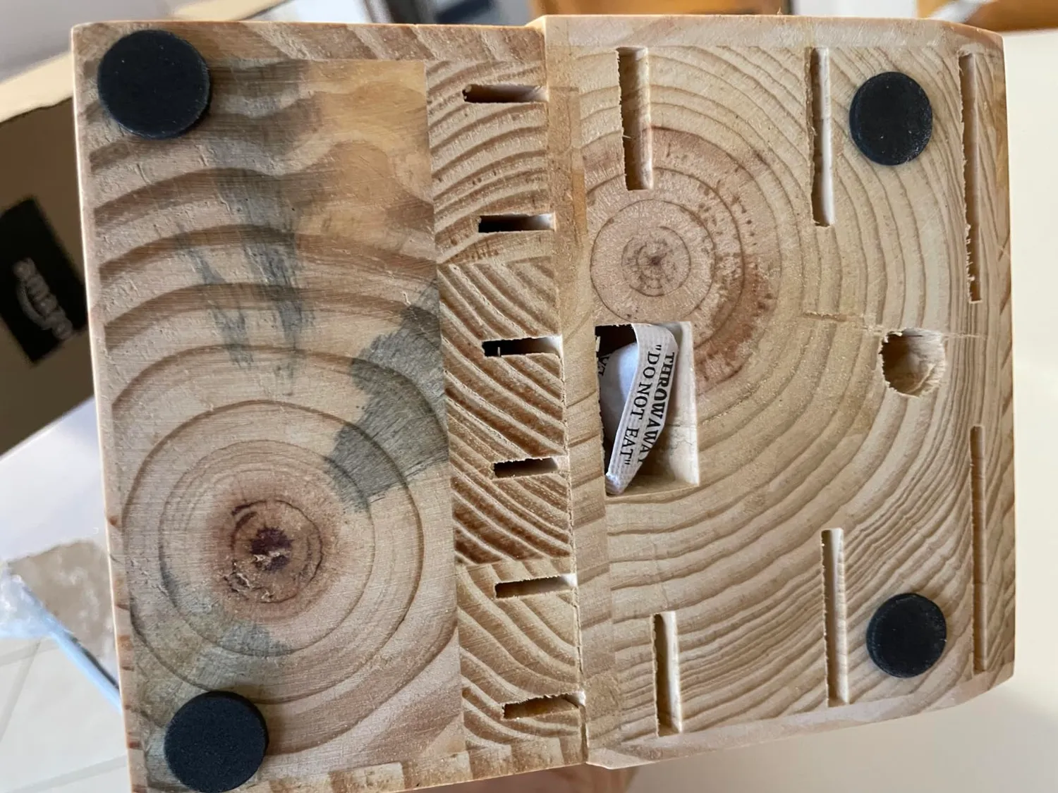 D.Perlla set coltelli 15 pezzi ceppo legno antiaderenti