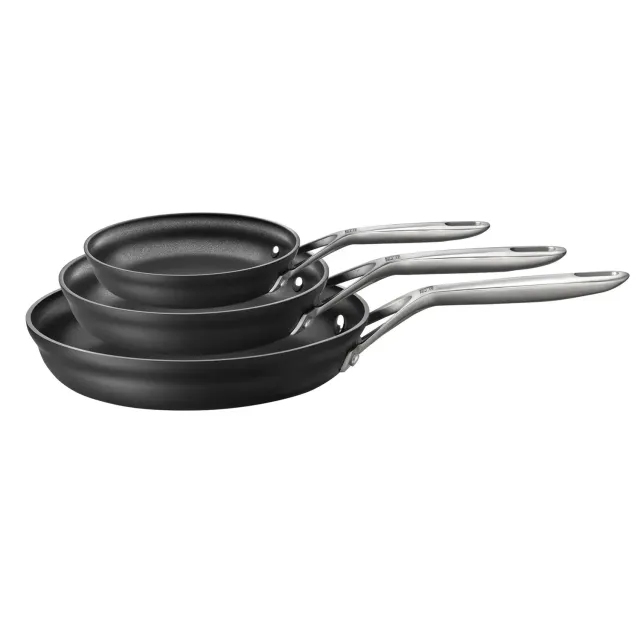 Zwilling Motion Set 3 Padelle Antiaderenti Nero Alluminio