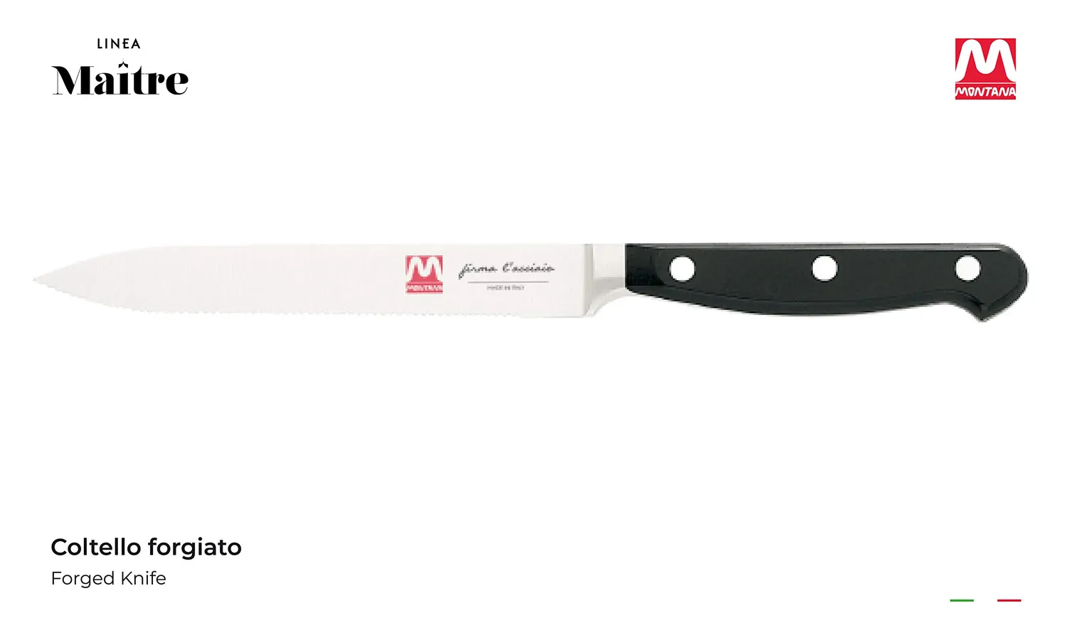 Montana Maitre coltello multiuso acciaio 14 cm
