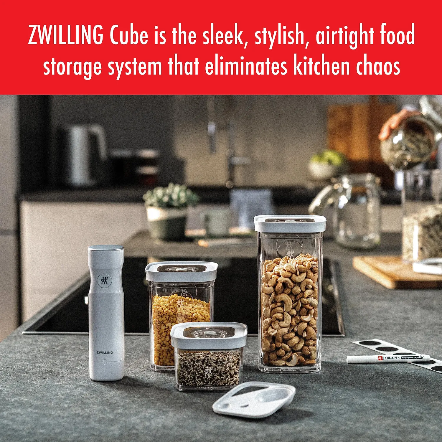 Zwilling Fresh Save Cube Box contenitori piccolo medio trasparenti
