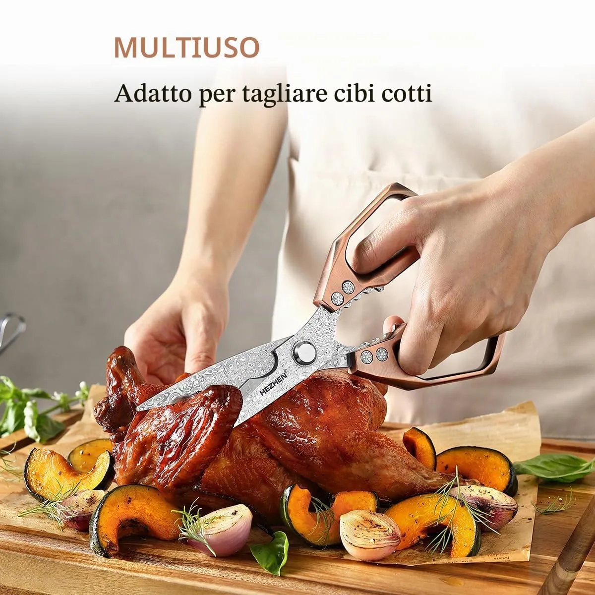 Hezhen forbici cucina damasco 110 strati