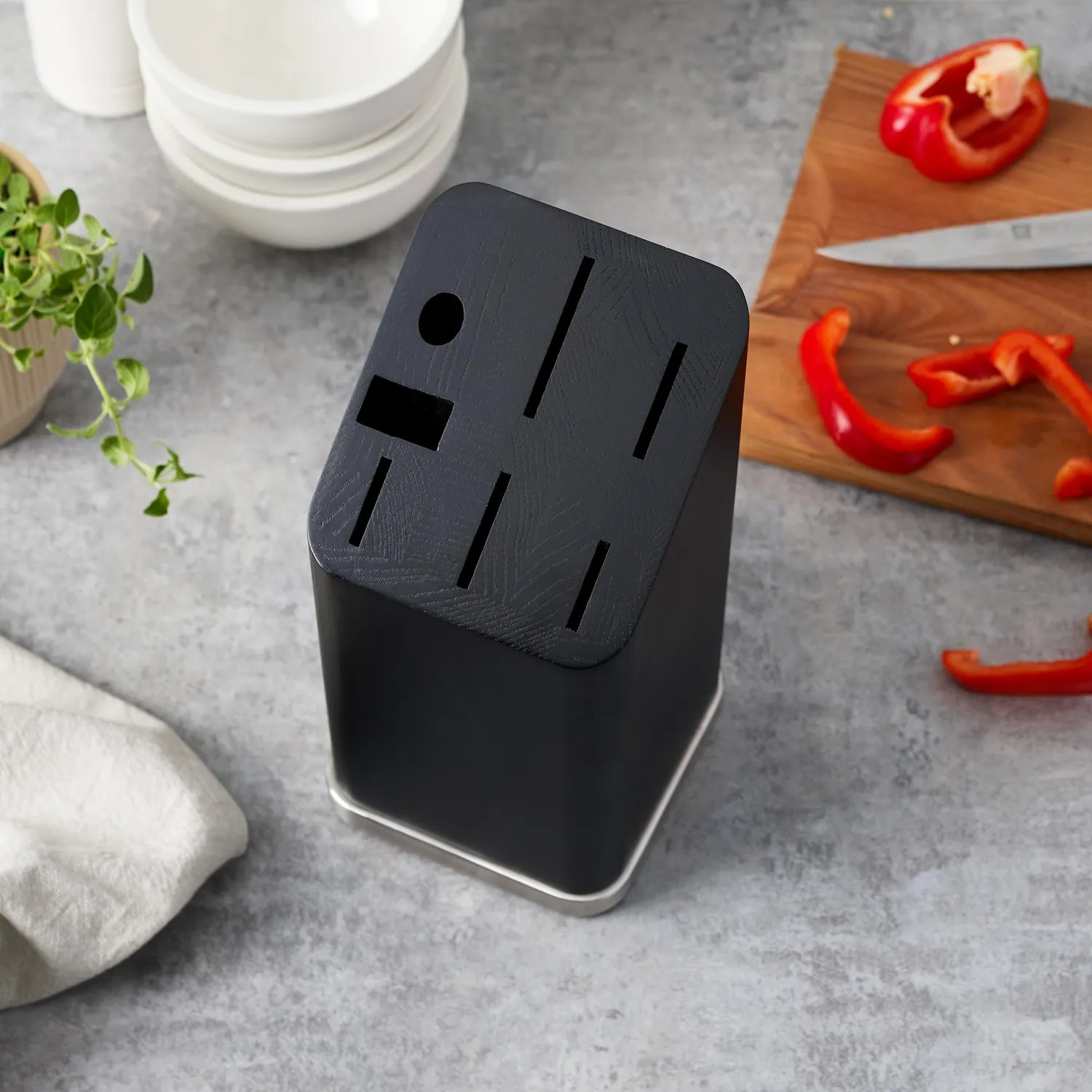 Zwilling ceppo portacoltelli inclinato nero 5 posti