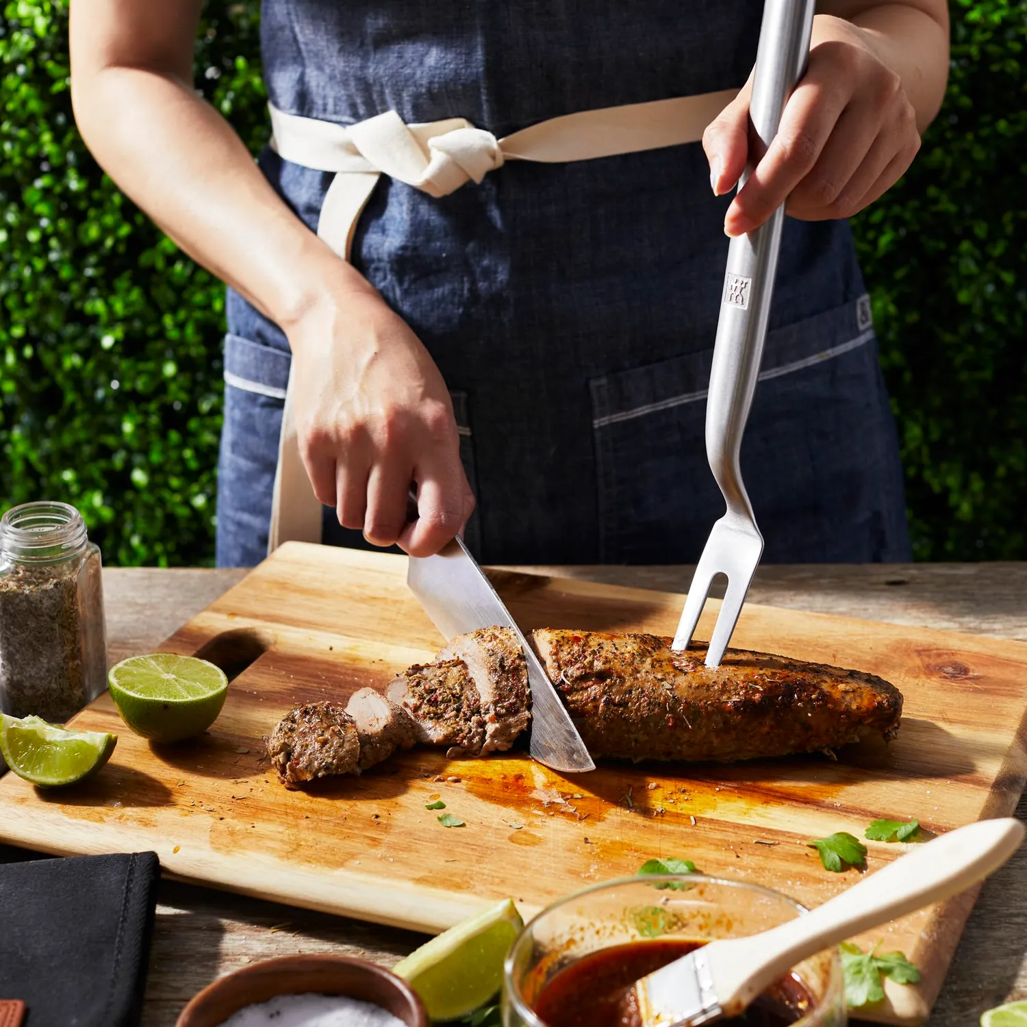 Zwilling BBQ+ forchetta carne barbecue acciaio inox