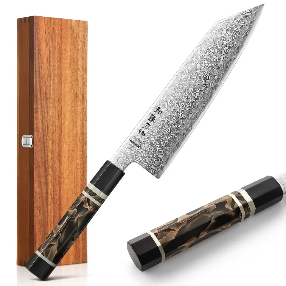 HEZHEN ZDP-189 Kiritsuke Coltello Chef Damasco 65 HRC