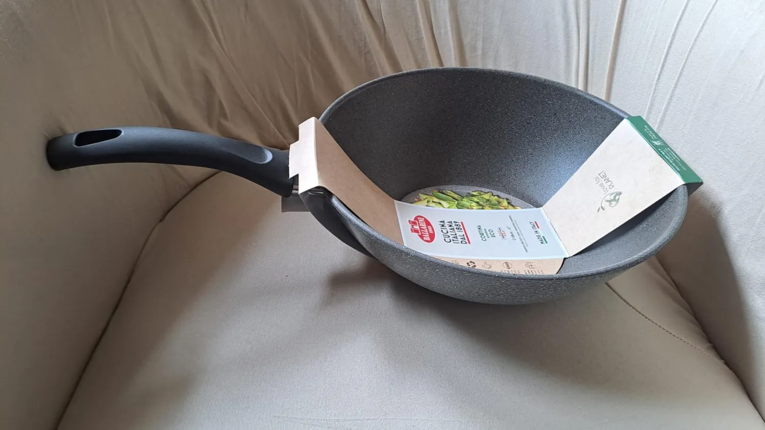 Ballarini Cortina Granitium Eco wok 28 cm induzione