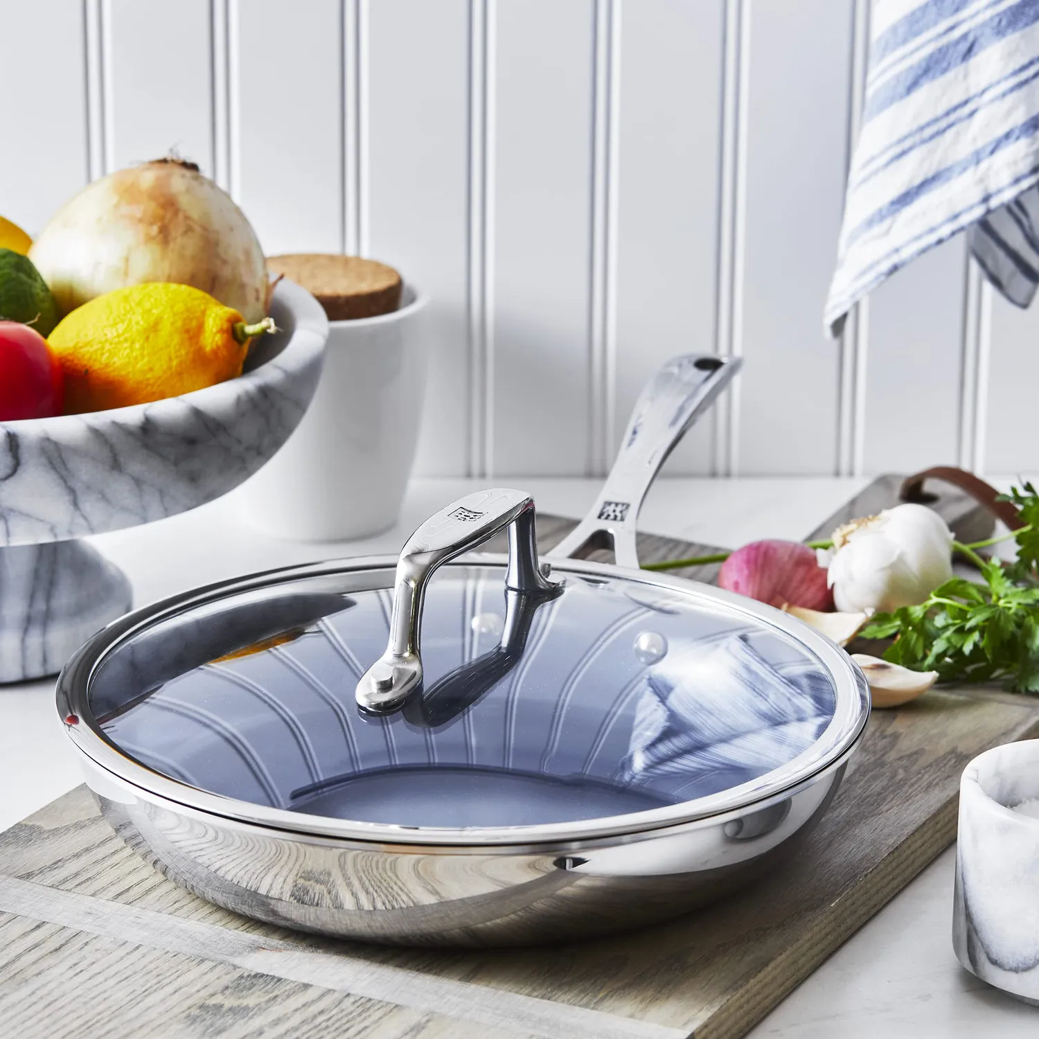 Zwilling Clad CFX Set Padelle Ceramica 2 Pezzi Coperchio